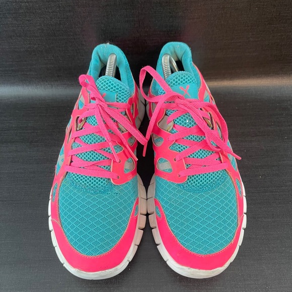 Nike Free Run+ 2 Womens Size 8.5 Pink Blue Running Gym Girls Shoes 443816-310 - Picture 3 of 9